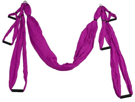 Asixxsix Aerial Yoga-Schaukel-Set, Verstellbare Yoga-Hängematten-Hängeschaukel, Aerial Sling Inversion Fly Kit, Anti-Schwerkraft-Yoga-Sling, Gleichgewicht und Linderung von