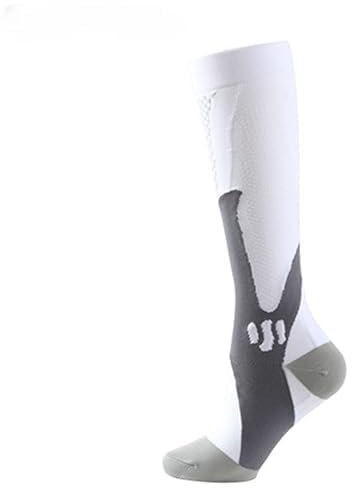 Popyy Kompressionsstrümpfe für schmerzfreie Beine und Füße (L/XL（40-46）,weiß 1 [Paar])