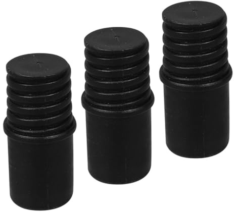 EXHUMKY 3pcs Broom Handle Threaded Adapter Replacement Tips Paint Pole Adapter for Mop Extension Pole Firm and Secure Fit