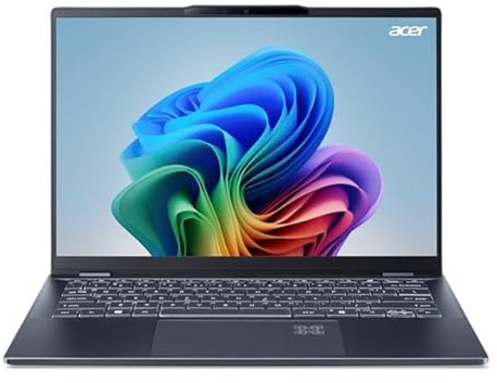 acer Swift 14 AI SF14-51 - Diseño de bisagra de 180° - Intel Core Ultra 5 226 V / 2.1 GHz - Evo - Win 11 Home - Arc Graphics 130V - 16 GB RAM - 512 GB SSD NVMe - 35,6 cm (14)