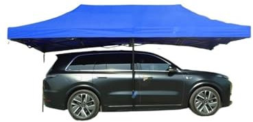 CQJJXKYC Cochera Exterior Cobertizo de estacionamiento, toldo Plegable para Coche Familiar, Garaje móvil, Carpa con sombrilla de Cuatro Patas Cocheras