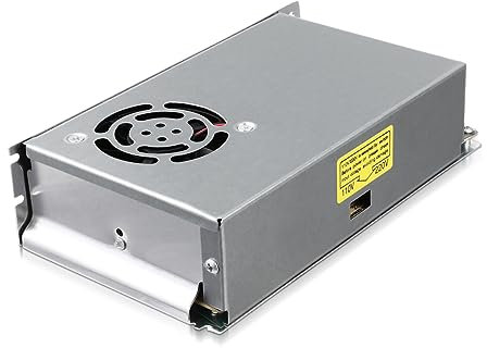 Mikikit Fuente de Alimentación Conmutada Adaptador de Corriente para LED Uso Industrial y Doméstico Compacto Instalar