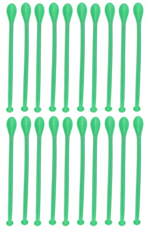 Cucharas de Laboratorio Plástico 20pcs Espátula Mezcla Versátil para Muestreo, Dispensación Pequeña en Experimentos Científicos Investigación
