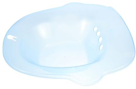 VALICLUD Sitzbadewanne Für Toilette Tragbares Sitzbad Für Frauen Postpartale Pflege Becken Sitzbad Zur Wochenbettpflege Ergonomisch Geformt Komfortabel Bpa Frei
