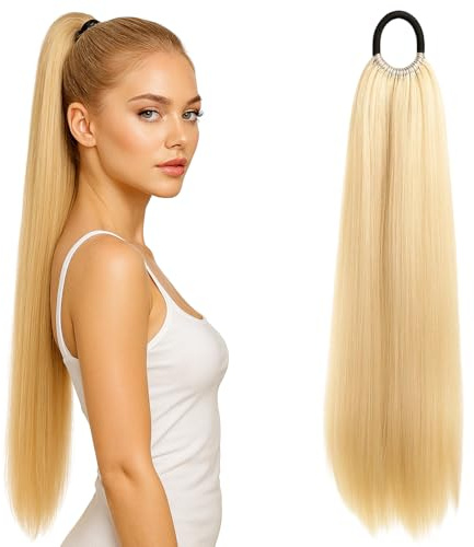 Zopf Extension, 60 cm Langes Pferdeschwanz Haarteil In Khaki, Haarverlängerung Für Täglichen Gebrauch, Partys Und Hochzeiten