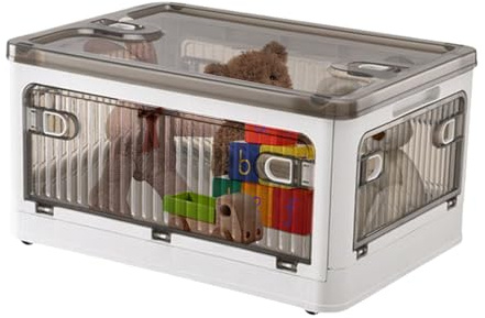Generico Scatola Ripiegabile per Ripostiglio, Cassette Organizzatrici Multiuso Piegevoli, Design Risparmio Spazio Con Rotelle Per Bagno Camera Da Letto Dispensa Dormitorio Cucina