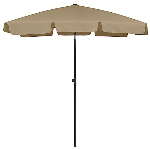 Générique Parasol de Plage Taupe 180x120 cm,Maison & Jardin,Pelouses & Jardins,Vie en extérieur,Parasols & voiles d'ombrage,Taupe,2.45 KG,314722