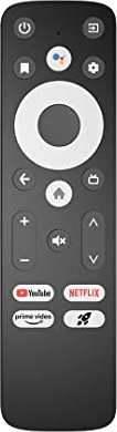 Dune HD Telecomando per dispositivi Android TV, Bluetooth, solo Box R 4K Plus, Premier Pro, Homatics Box R 4K Plus, Controllo vocale, Controllo IR aggiuntivo (corto)