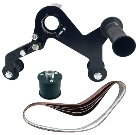 Smerigliatrice a nastro, 40 cm, smerigliatrice angolare in acciaio, manico regolabile, strumento di levigatura ad alte prestazioni per lucidare legno, tubi metallici, sbavature e