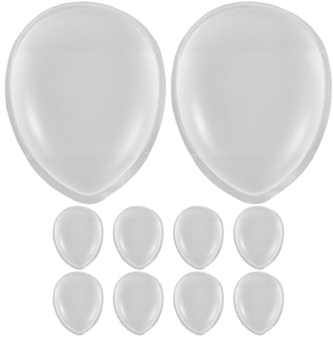 LRXIYODE 10 Stück Teiliges Mini Silikon Finger-puderquasten Wiederverwendbarer Weicher Makeup-applikator für Frauen Hautfreundlich Flexibles Design für Präzise Gleichmäßige Puderabdeckung