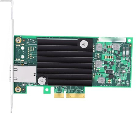 Zunate Tarjeta de Red PCIe de 10 GB, Adaptador Ethernet de Puerto RJ45 con Controlador X550-T1, Adaptador Ethernet PCI Express 3.0 X4 para Wins Linux VMware