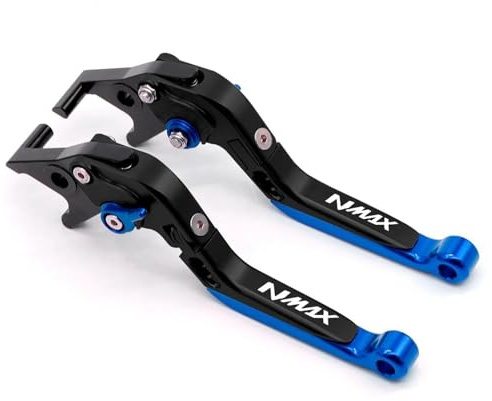 Moto Freno Manija Manetas De Embrague Y Freno Para Motocicleta Para Yamaha NMAX 160 NMAX160 2015-2025, Ajustables Telescópicas Palanca Maneta Embrague(Color 3)