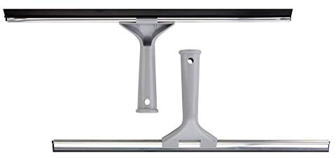 Elliott Multi-Purpose Window Squeegee perfect for streak free cleaning on Windows, shower screens, cars and mirrors, Aluminium frame housing a 40cm rubber squeegee with an ergonomic Grey Handle.