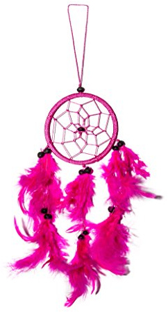 30cm x 9cm Dreamcatcher Traumfänger Neon Pink Gute Träume
