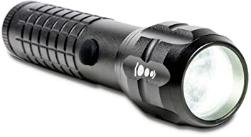 MAUL LED Taschenlampe schwarz MAULkronos S zoombar dimmbar AAA inklusive | 3 Helligkeitsstufen, fokussierbarer Lichtkegel, IPX4 bei Spritzwasser, kompakt mit 14 cm, griffiges Aluminiumgehäuse