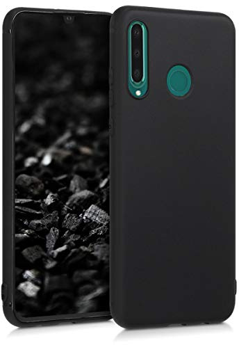 kwmobile Hülle für Huawei P30 Lite TPU Case - Handyhülle unterstützt kabelloses Laden, Flexible Schutzhülle, gummiertes Cover in Schwarz matt