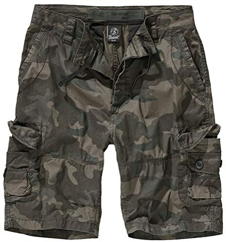 Brandit Ty shorts, lätta shorts, 100% bomull, storlekar S till 5XL, Darkcamo, XL