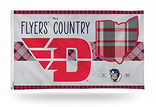 Rico Industries NCAA Dayton Flyers This is Flyers Country 3' x 5' Banner Flag Single Sided - Indoor or Outdoor - Home Décor