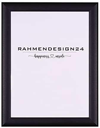 Rahmendesign24 Bilderrahmen Fiona 60x80 (POSTERFORMAT) Schwarz (matt) Fotorahmen, Wechselrahmen, Posterrahmen, Puzzlerahmen