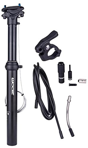 barenx Ultraleichte Fahrrad-Sattelstütze, 375 mm, Mountainbike, 30,9/31,6 mm, hydraulische Sattelstütze mit 100 mm Reisekabeln, 30,9 mm