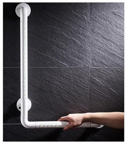 BLUEZY Haltegriff Dusche Senioren, L-FöRmiger Fluoreszierender Haltegriff,Wandhalterung Für Badewannen, Handicap-Sicherheitsschienen Für Schwangere, Senioren 30 * 30cm