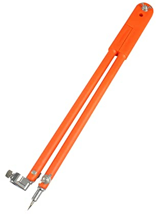 Professioneller Zirkel für Tischler, 25/40 cm, großer Durchmesser, verstellbare Trennwände, Markierungs- und Anreißbleistift, Zirkel, Zeichenstift, Kompass, Holzbearbeitung