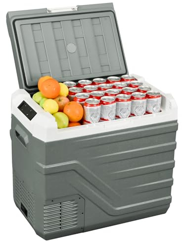 Alpicool Réfrigérateur de voiture portable NL50 12 V 44 L 12 V 12 V/24 V CC 100 ~ 240 V AC Glacière électrique pour camping, voyage, pique-nique, camion, camping-car -20 ℃ à 20 ℃