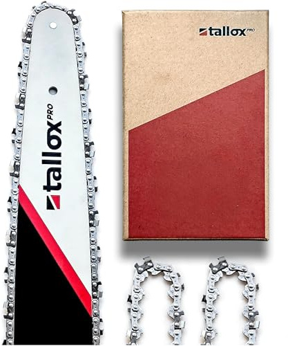 spada tallox professionale e 3 catene da sega 3/8 1,3 mm 1,3 mm 57 TG 40 cm spada compatibile con DOLMAR, ECHO, EINHELL, HITACHI e altri