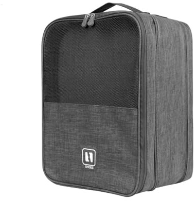 Reise Schuhtasche, Tragbare Schuhtasche, Golfschuhtasche, Wasserdichter Schuhbeutel Organisator, Verwendet für Reisespeicher, Staubdichte Lagerung, Koffer, Trolley Fall, Hängende Tasche(grau)