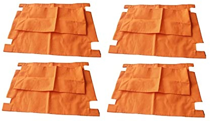 Sitzkissen Bambus Regiestuhlhussen 4er Set Ersatzstuhlhussen für Indoor Outdoor Klappstühle Terrasse Bambus Stuhlbezug Stuhlhussen für Regiestühle