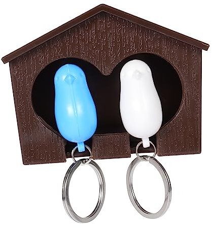 LABRIMP Schlüsselkasten Vogelhaus Mit Schlüsselhalter Vogelhaus Anhänger Schlüsselring Aus Hochwertigen Materialien Für Wanddekoration Und Praktische Nutzung