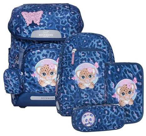 Beckmann Plus Air Schoolbag Set 6-teilig 22L Cheeta