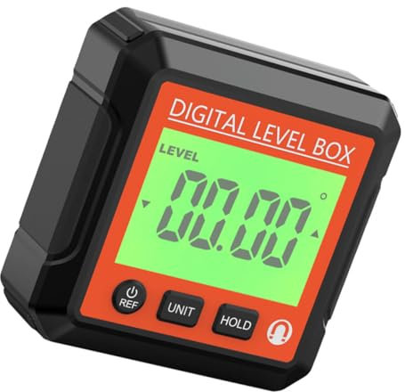 HAWILLOSCH Misuratore Digitale Di Angoli Con Lcd Retroilluminato Inclinometro Professionale Magnetico Strumento Di Precisione Per Misurazione Angolare e Livellamento Design Compatto e Leggero
