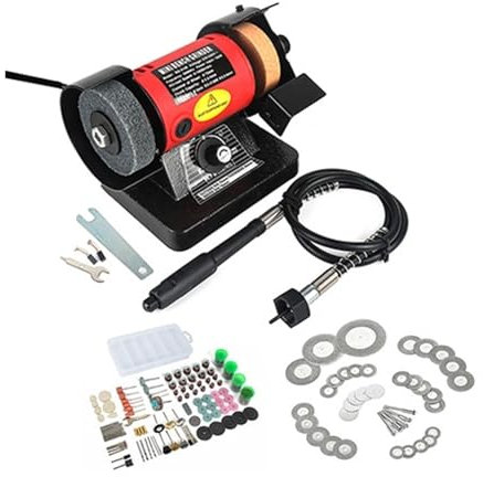 Esmeriladora de Banco, Amoladora de versatilidad de banco, amoladora eléctrica, máquina pulidora, pulidora for amoladora de banco, for joyería, máquina de molienda Dental, para moler, pulir y taladra