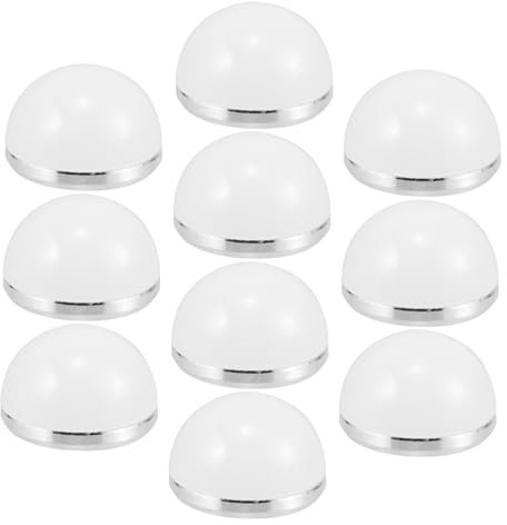 Abat-jour Demi-sphère pour Miroir de Maquillage, 10 Pièces Blanc