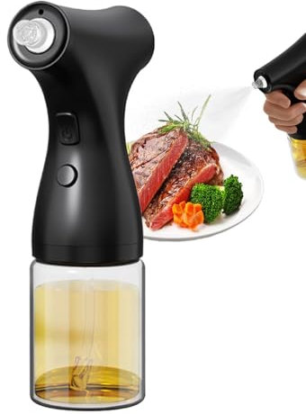 Acunny Botella de aerosol de aceite, botella de aerosol de aceite para cocinar - Pulverizador de aceite y dispensador para la cocina - 200 ml de spritzer dispensador de gadgets de señor portátiles