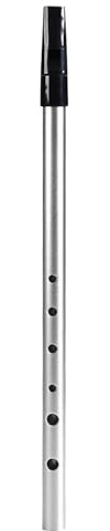 C Key Irish Whistle 6 Loch Irish Flöte Zinnpfeife Wind Musikinstrumente mit Aufbewahrungstasche für Anfänger -Experten von Studenten (SILVER)