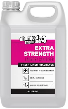 Chemical Trade Store Laundry Sanitiser 5L - Antibacterial Fabric Cleaner - Kills 99.9% Bacteria, Fresh Linen Scent - Ideal for Clothing & Pet Bedding