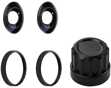 Juego de protectores de lente de cámara transparentes intercambiables con dos cambios rápidos, construcción de vidrio duradero para equipos de realidad virtual