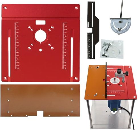 TQEBWUS de défonceuse | Outil en bois portable avec trou central, table multifonction pour tailler et graver, pour débutants, amateurs et professionnels pour couper, ébavurer