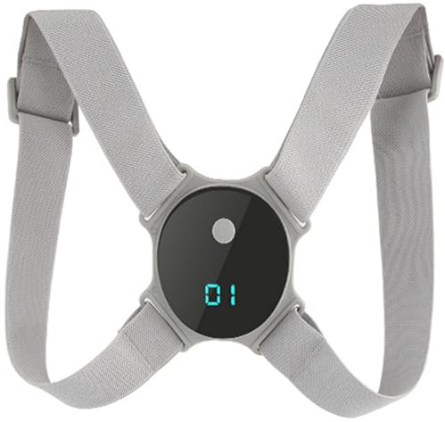 Bemonew Correttore posturale Intelligente Correttore posturale per la Schiena Regolabile, Morbido e Confortevole con promemoria Vibrazione sensore Intelligente per Bambini Adulti