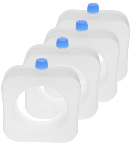 POPETPOP 4 Pièces Blocs de Glace Réutilisables pour Ventilateur de Climatisation, Refroidissement Rapide en Pe Blanc, pour Bureau et Maison