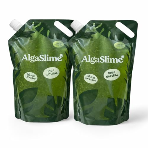 1L | Ideal para Riego en Vacaciones | Hasta 30 Días sin Regar | 100% Natural | Gel para Plantas con Microalgas Vivas (2)
