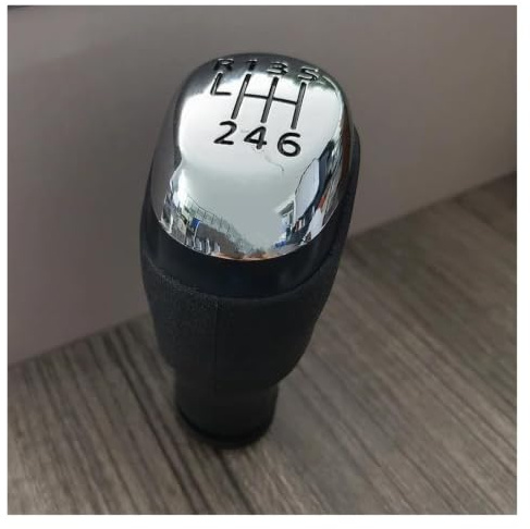 MEUMIR Auto Schaltknopf Schaltknauf Wechseln Für Clio Mk4 IV 2012–2019 Schaltknauf Für 5- Und 6-Gang-Schaltgetriebe(A,For 6 Speed)