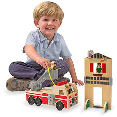 Melissa and Doug Whittle World Feuerrettungs-Set aus Holz