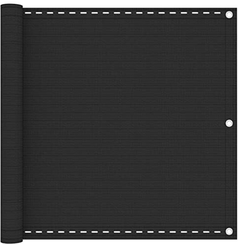 vidaXL Balkonsichtschutz HDPE 90x600 cm Anthrazit