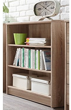 möbelando Regal Beistellregal Dekoregal Standregal Holzregal Bücherregal Büro Olli II Sonoma-Eiche