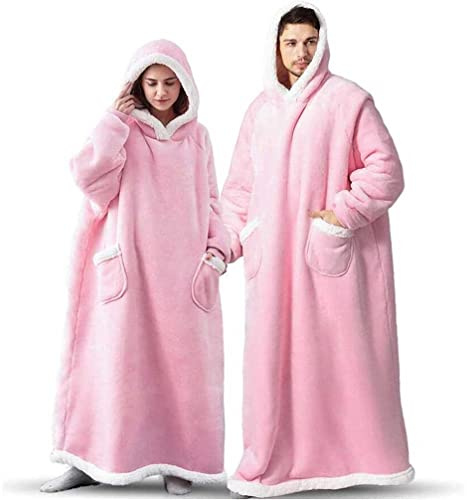 Filt huggle huvtröja överdimensionerad huvtröja sweatshirt, TV supermjuk varm bekväm filt huvtröja, en storlek passar alla, män, kvinnor, flickor, pojkar