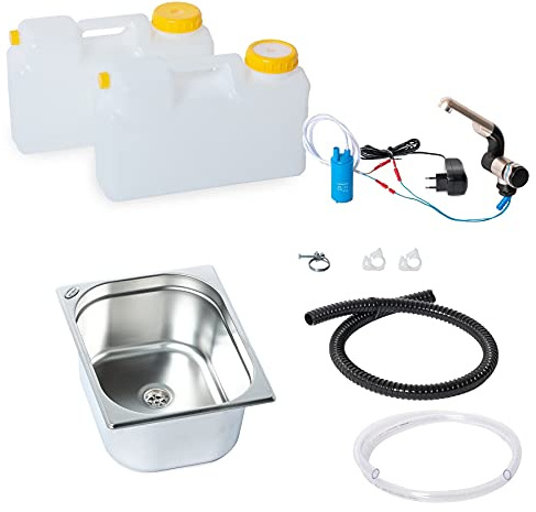 230V Barwig Wasserversorgung Miniküche Küchenblock Reiseküche Wohnmobil VW T3 T4 T5 Bus 325x265x150 mm OL 12 Liter Raumsparkanister (ad-ideen)