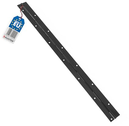 Stangenscharnier Klavierband Scharnier Scharnierband Anschweißband Möbelscharnier Möbelscharniere Schwarz 50cm Kleine Groß Türscharnier Türband